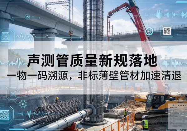 梨树声测管质量新规落地，一物一码溯源，非标薄壁管材加速清退